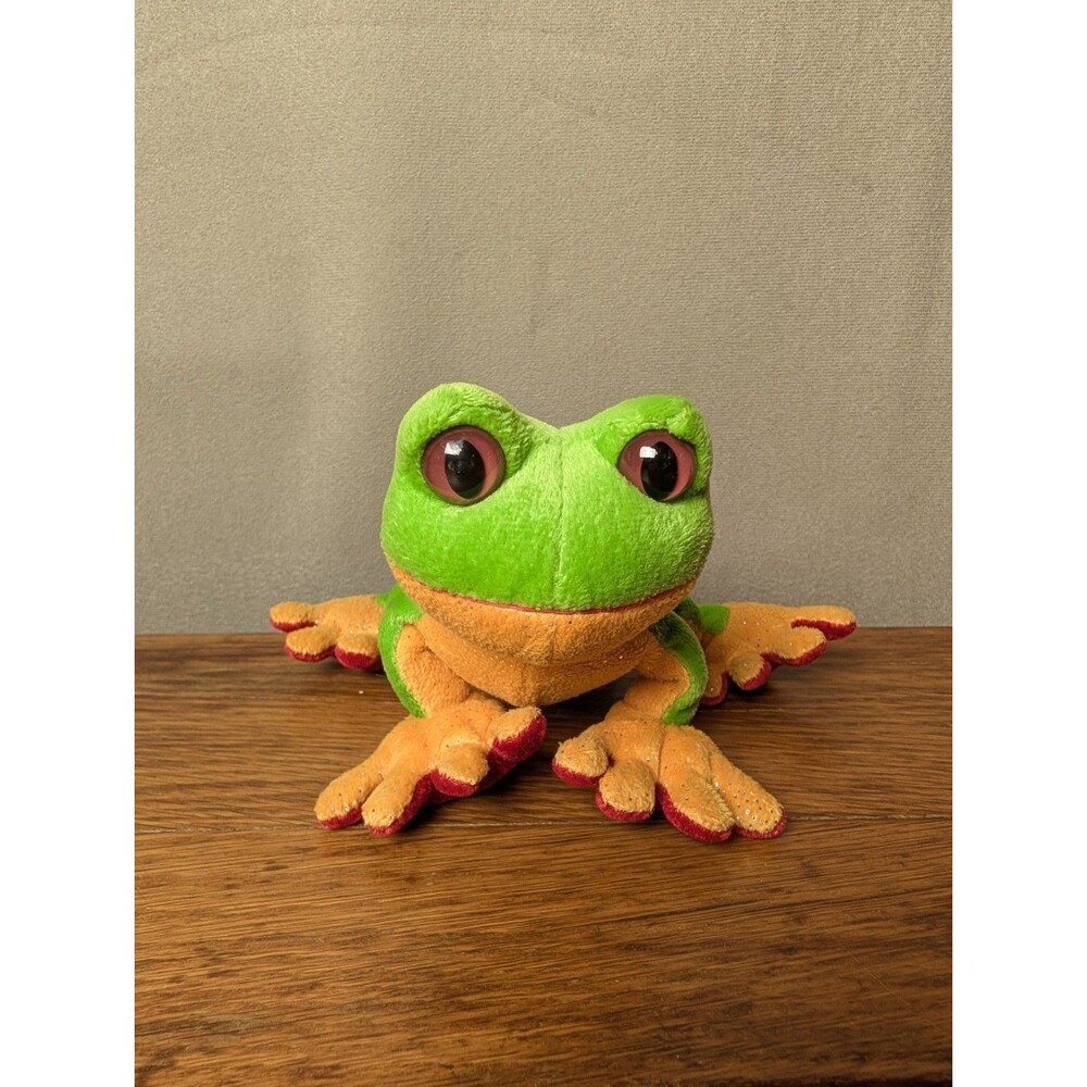 **NO CODE** GANZ Webkinz Retired Tree Frog Plush Stuffed Animal Toy 2006
